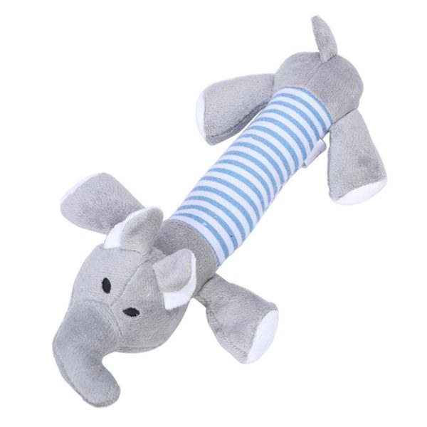 Popular Pet Dog Cat Funny Fleece Durability Plush Dog Toys Squeak Chew Sound Toy Fit for All Pets Elephant Duck Pig Plush Toys - Image 6