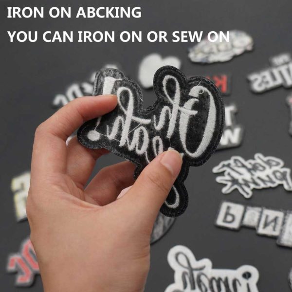 Punk Rock Heavy Metal Bands Name Tag Embroidery Biker Patches Clothes Stickers Apparel Accessories Badge - Image 2