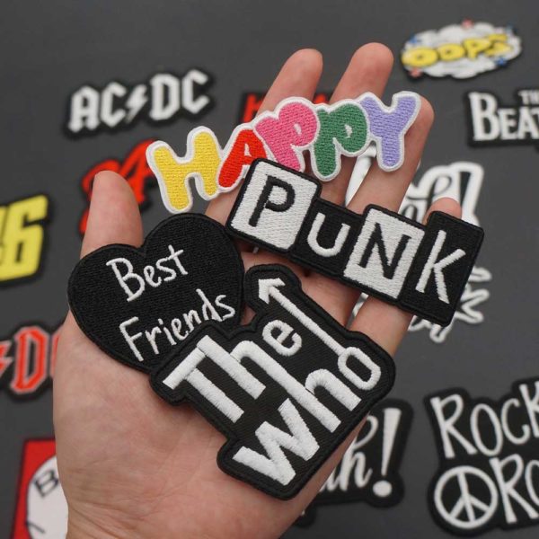 Punk Rock Heavy Metal Bands Name Tag Embroidery Biker Patches Clothes Stickers Apparel Accessories Badge - Image 3