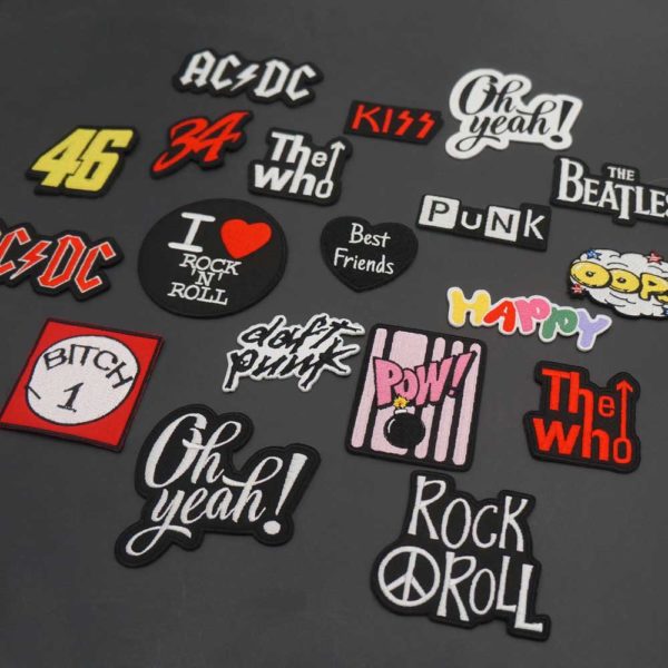 Punk Rock Heavy Metal Bands Name Tag Embroidery Biker Patches Clothes Stickers Apparel Accessories Badge - Image 4