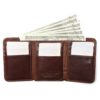 RFID Wallet Antitheft Scanning Leather Hasp Leisure Men's Slim Mini Case Credit Card Trifold Purse - Image 2