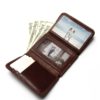 RFID Wallet Antitheft Scanning Leather Hasp Leisure Men's Slim Mini Case Credit Card Trifold Purse - Image 3
