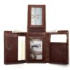 RFID Wallet Antitheft Scanning Leather Hasp Leisure Men's Slim Mini Case Credit Card Trifold Purse - Image 4