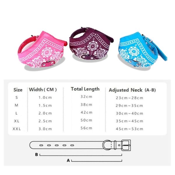 SUPREPET Cute Adjustable Small Dog Collars Puppy Pet Slobber Towel Outdoor Cat Collar Print Scarf Design Dog Collar Neckerchief - Image 6