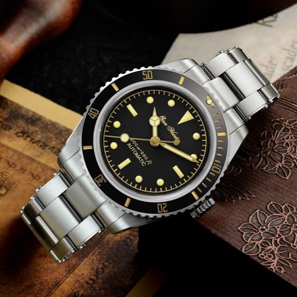 San Martin Diver Watch 6200 Retro Water Ghost Luxury Sapphire NH35 Men Automatic Mechanical Watches 20Bar Waterproof Luminous - Image 3