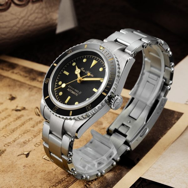 San Martin Diver Watch 6200 Retro Water Ghost Luxury Sapphire NH35 Men Automatic Mechanical Watches 20Bar Waterproof Luminous - Image 4