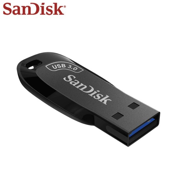 SanDisk USB 3.0 Flash Disk 128GB 64GB 32GB Mini Key Pendrive With Lanyard Black Flash Drive Memory Stick For Computer