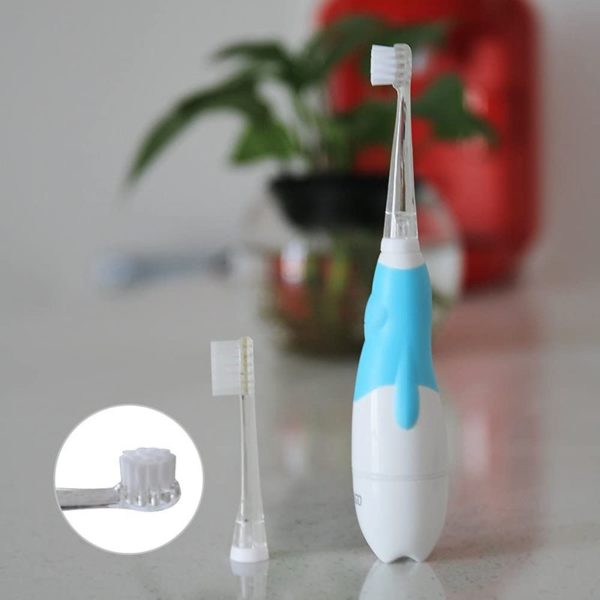 Seago Children Sonic Electric Toothbrush Battery Power LED Light Smart Timer Waterproof IPX7 Replaceable Dupont Brush Head SG513 - Image 6