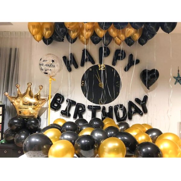 Silver Black Style Foil Letter Number Balloons Baby Shower Helium Ballon Happy Birthday Kids Adult Party Decoration Supplies - Image 2