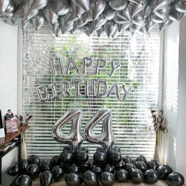 Silver Black Style Foil Letter Number Balloons Baby Shower Helium Ballon Happy Birthday Kids Adult Party Decoration Supplies - Image 3