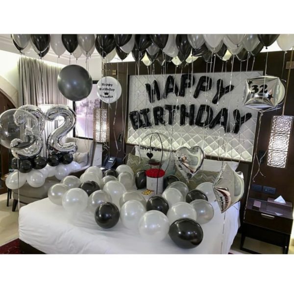 Silver Black Style Foil Letter Number Balloons Baby Shower Helium Ballon Happy Birthday Kids Adult Party Decoration Supplies - Image 5