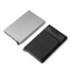 Slim Men Aluminum Wallet With Back Pouch ID Card Holder RFID Protection Mini Metal Automatic Pop up Credit Card Case Coin Purse - Image 3