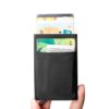 Slim Men Aluminum Wallet With Back Pouch ID Card Holder RFID Protection Mini Metal Automatic Pop up Credit Card Case Coin Purse - Image 6