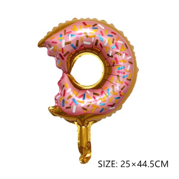 Small Large Ice Cream Pizza Burger Balloon Toy Hot Dog Donut Aluminum Film Balloon Happy Birthday Party Decoration Balloon Mini - Image 4