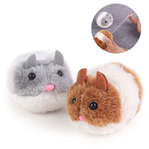 Snailhouse Cute Cat Toys Plush Fur Toy Shake Movement Mouse Pet Kitten Funny Rat Safety Plush Little Mouse Interactive Toy Gift - Image 3