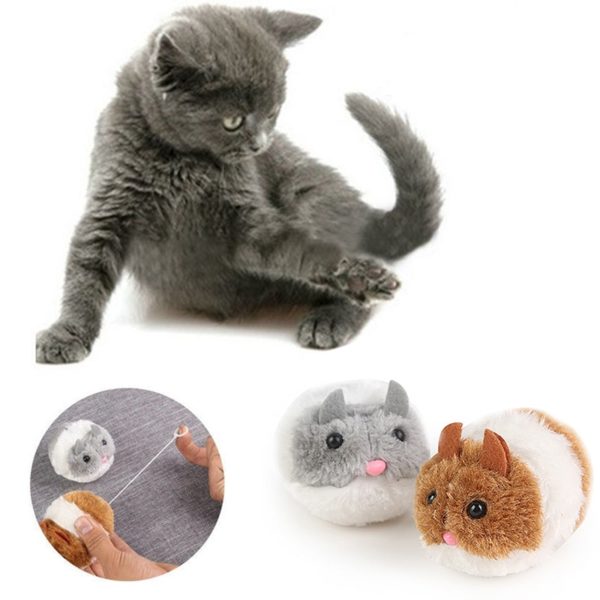 Snailhouse Cute Cat Toys Plush Fur Toy Shake Movement Mouse Pet Kitten Funny Rat Safety Plush Little Mouse Interactive Toy Gift - Image 4