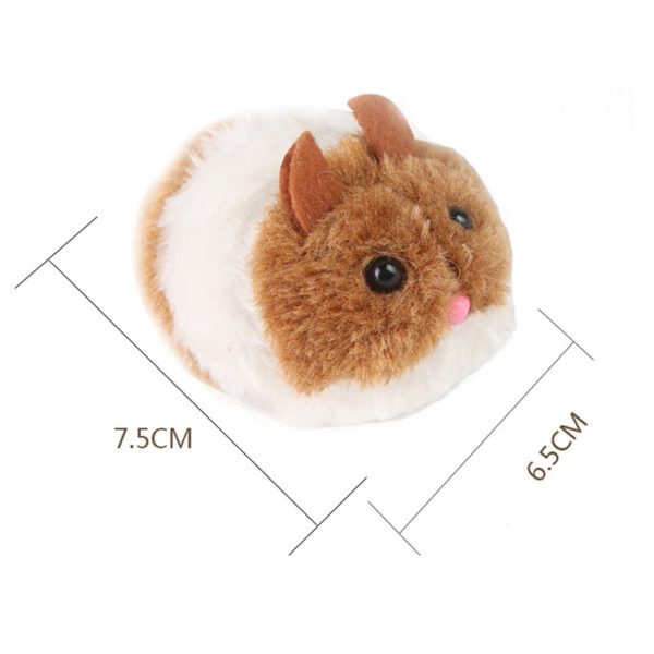 Snailhouse Cute Cat Toys Plush Fur Toy Shake Movement Mouse Pet Kitten Funny Rat Safety Plush Little Mouse Interactive Toy Gift - Image 5