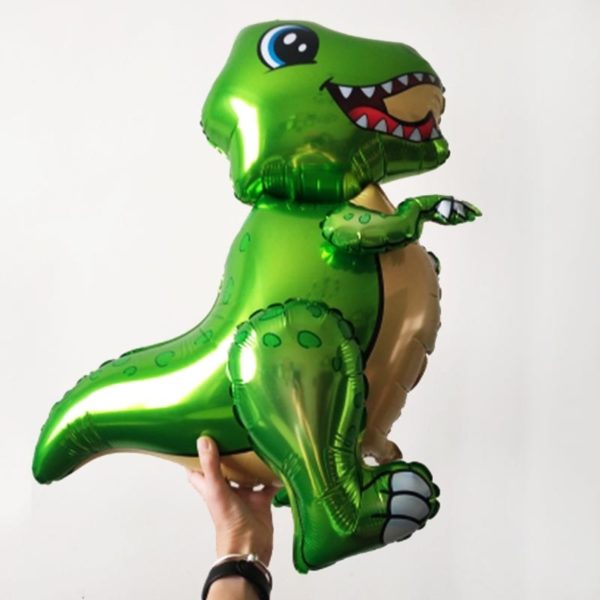 Standing Green Dinosaur Foil Balloons 3th Birthday Decoration Dinosaur Party Baloons Banner Jungle Animal Part Supplies Globos - Image 2