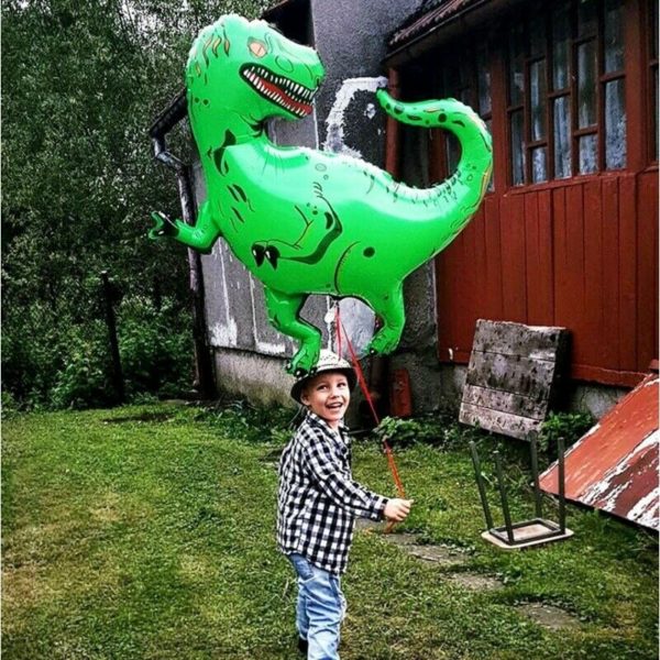 Standing Green Dinosaur Foil Balloons 3th Birthday Decoration Dinosaur Party Baloons Banner Jungle Animal Part Supplies Globos - Image 5