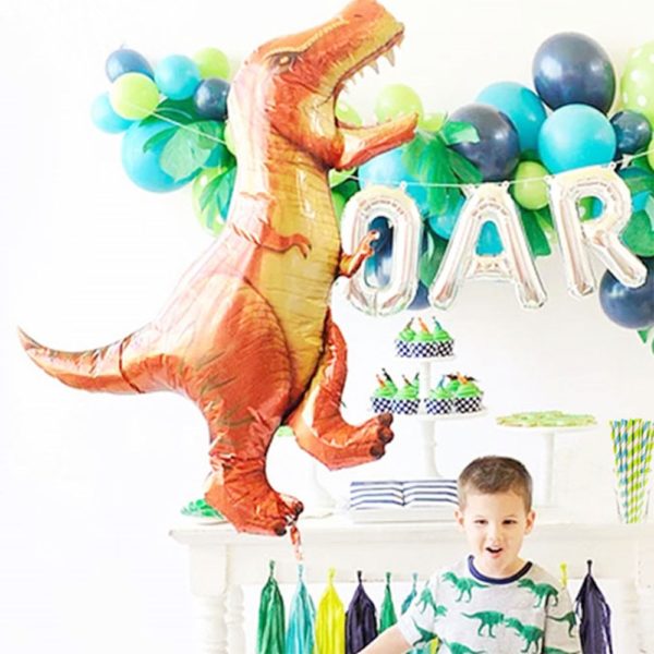 Standing Green Dinosaur Foil Balloons 3th Birthday Decoration Dinosaur Party Baloons Banner Jungle Animal Part Supplies Globos - Image 6