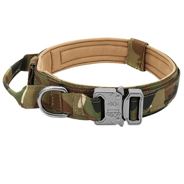 Tactical Dog Collar With Handle Durable Military Nylon Dog Collar Adjustable Training Collar For Large Dogs German Shepherd - Image 4