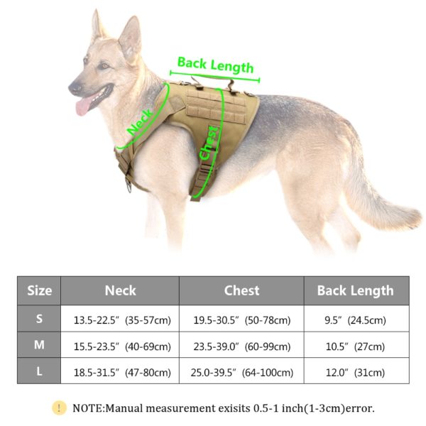 Tactical Dog Harness Pet Military Training Dog Vest German Shepherd Dog Harness Molle Vest For Medium Large Dogs - Image 6