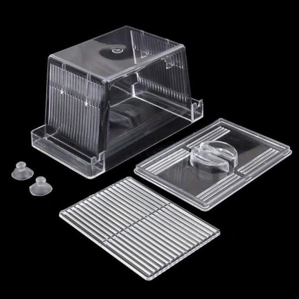 Transparent Acrylic Fish Tank Breeding Isolation Box Aquarium Hatchery Incubator Holder - Image 4