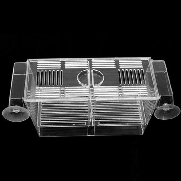 Transparent Acrylic Fish Tank Breeding Isolation Box Aquarium Hatchery Incubator Holder - Image 6