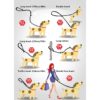 Truelove 7 In 1 Multi-Function Adjustable Dog Lead Hand Free Pet Training Leash Reflective Multi-Purpose Dog Leash Walk 2 Dogs - Image 2