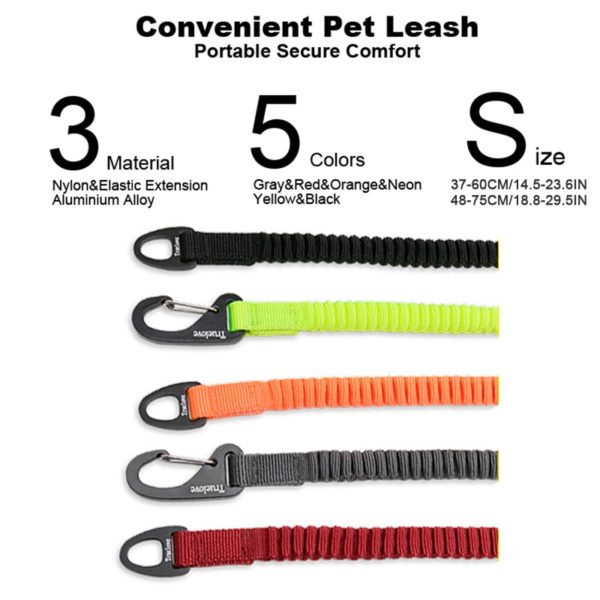 Truelove Short Bungee Dog Nylon Leash Rope For dog collar Extension Retractable For All Breed Training Running walking TLL2971 - Image 3