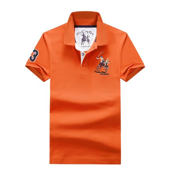 UAICESTAR Brand Cotton Polo Men 2021 New Summer High Quality 3D Embroidery Short Polo Shirt Solid Color Casual Fashion Men Polo - Image 3