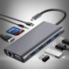 USB HUB to Multi USB 3.0 USB Adapter Dock for MacBook Pro Accessories Type C 3.1 Splitter 3 Port Laptop docking station VGA HDMI