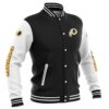 Usa Size Men Bomber Jacket Baseball Uniform Coat 3d Print Warm Winter Rugby Football Male Sports Redskins Clothing