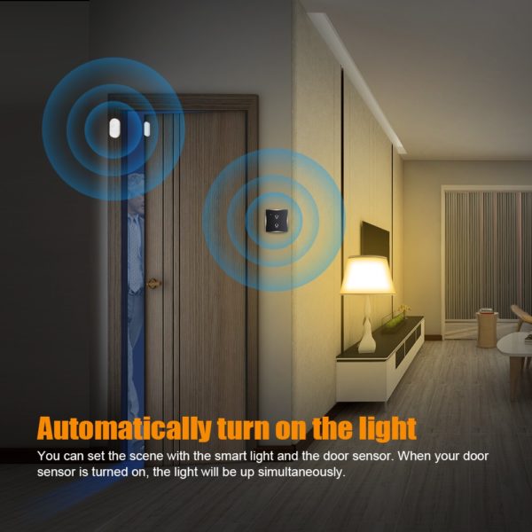 WIFI Door Window Sensor Tuya Smart Home Independent Wireless Security Alarm Works with Alexa Notification Open or Closed No Hub - Image 5