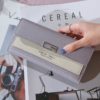 Women PU leather Korean Style Long Wallets Female Coin Purses Clutch Card Wallets Holder Patchwork - Image 3