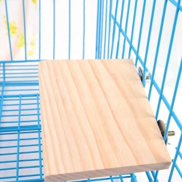 Wood Stand Platform Pet Bird Toys Parrot Rack Hamster Perches Paw Grinding Clean Cage Accessories for Gerbils Mice Wood Toys - Image 3