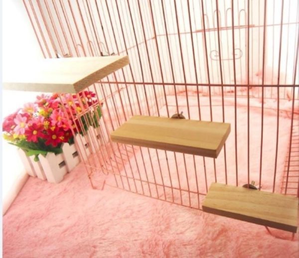 Wood Stand Platform Pet Bird Toys Parrot Rack Hamster Perches Paw Grinding Clean Cage Accessories for Gerbils Mice Wood Toys - Image 6