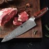 XINZUO 8.5 inches Chef Knife Japanese VG10 Damascus Kitchen Knives Stainless Steel Slicing Meat Cooking Knife Rosewood Handle - Image 6