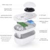 YAJIAO 1000ML Projector Air Humidifier Aroma Diffuser 4000 mAh Battery Rechargeable with Night Light for Baby Bedroom Office - Image 5