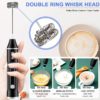 YAJIAO LCD Display Milk Frother Electric Handheld Blender Usb Rechargeable 3-Speed Mixer for Coffee,Egg, Milk Latte, Cappuccino - Image 6