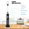 YAJIAO New Electric Mixer Blender Milk Frother Handheld With USB Charger Dock Stainless Bubble Maker Whisk For Coffee Cappuccino - Image 5