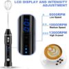 YAJIAO New LED Display Milk Frother Electric Handheld Blender USB Rechargeable 3-Speed Mixer for Coffee Egg Latte Cappuccino - Image 3