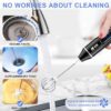 YAJIAO New LED Display Milk Frother Electric Handheld Blender USB Rechargeable 3-Speed Mixer for Coffee Egg Latte Cappuccino - Image 6