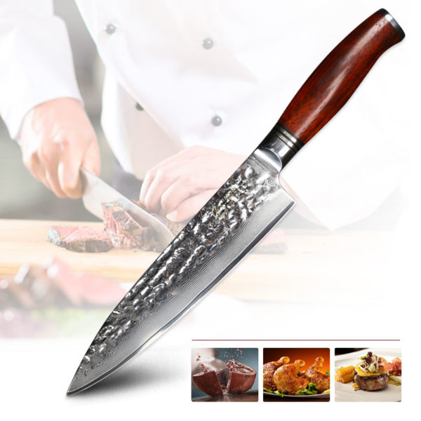 YARENH Professional Chef Knife Set - Kitchen Magnetic Knife Holder - Japanese Damascus Stainless Steel Knives Sets - Chef's Gift - Image 5