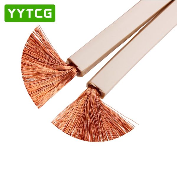 YYTCG DIY Loud Speaker Cable Hi-Fi Audio Line Cable Oxygen Free Copper Speaker Wire for Amplifier Home theater KTV DJ System