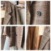 Yeeloca Spring New Style Plaid Suit Coat Women's Casual Loose Double Breasted Notched Coat Office Lady Straight Long Sleeve Top - Image 4