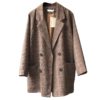 Yeeloca Spring New Style Plaid Suit Coat Women's Casual Loose Double Breasted Notched Coat Office Lady Straight Long Sleeve Top - Image 6