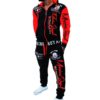 ZOGAA 2019 Brand Men Tracksuit 2 Piece Tops and Pants Mens Sweat Suits Set Letter Print Plus Size Jogger Sets for Men Clothing - Image 2
