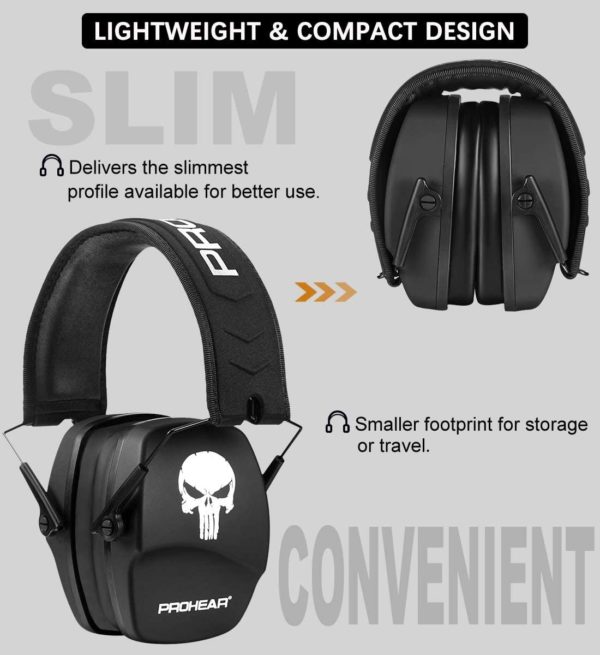 ZOHAN Ear Protection Noise Reduction NRR26db Shooting hearing Earmuffs Skull Cartoon ear muffs noise cancelling for headphones - Image 4