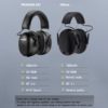 ZOHAN Electronic Headset 5.0 Bluetooth Earmuffs shooting Ear Protection Wireless Headphones Noise Canceling Charging for Music - Image 4